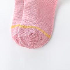Girls Kids Socks Cartoon Fruit Pattern 5 Pairs