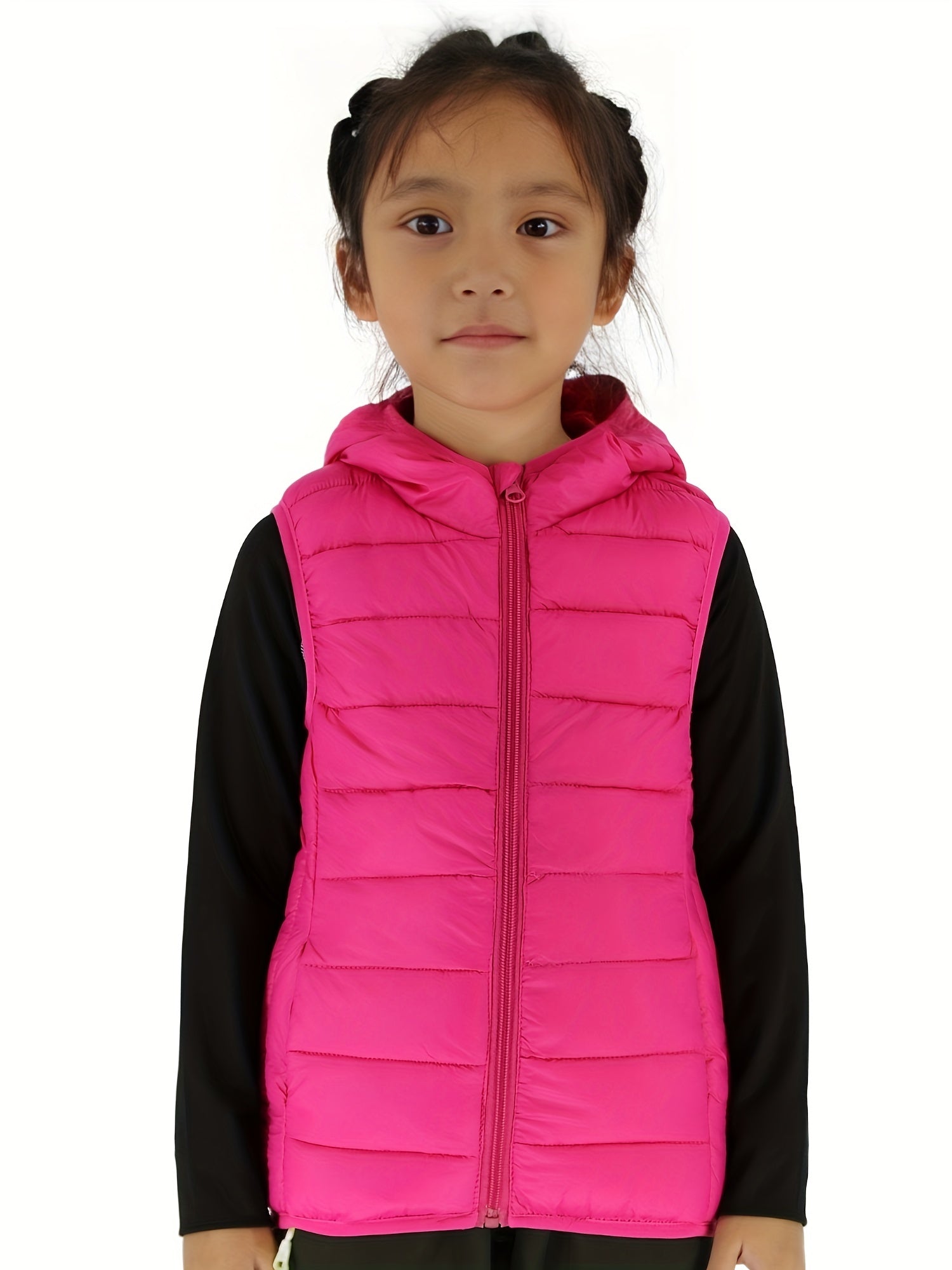 Kids Winter Hooded Puffer Vest Down Coat