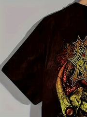 Pattern Print Men's Short Sleeve T-shirt Graphic Tee Men's Summer Clothes