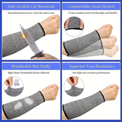 Cut Resistant Arm Sleeve for Weightlifting, Hppe Arm Guard