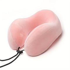 U-Shaped Travel Pillow with Storage Bag, Eye Mask, Earplugs