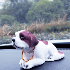 5pcs Dolls Shaking Head Dog Ornaments Car Decoration