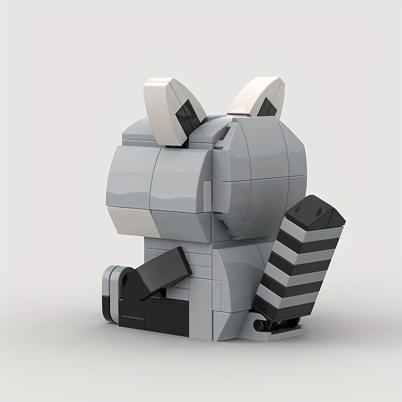 119pcs Raccoon Building Block Model Birthday Gift