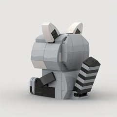 119pcs Raccoon Building Block Model Birthday Gift