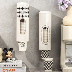 Nordic Cream Style Wall-Mounted Cup Holder for Water Dispenser