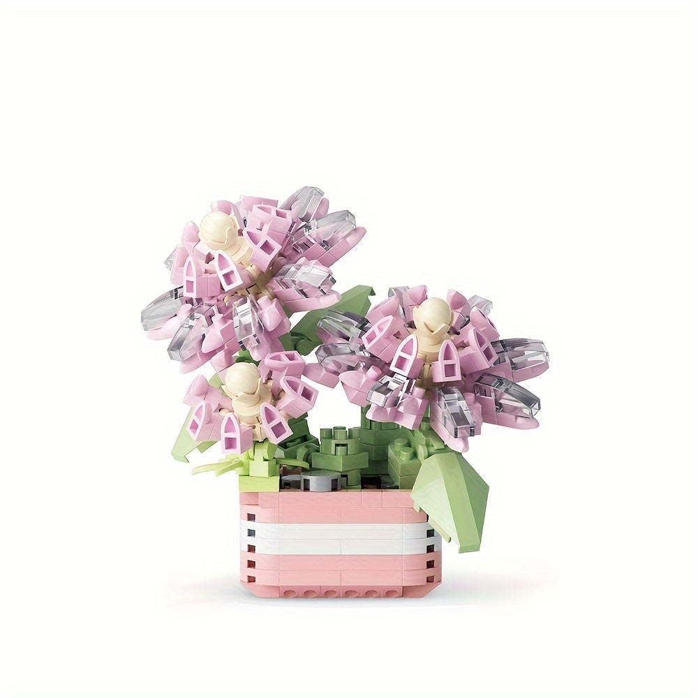 Building Block Toy Potted Plant Office Decoration Model Toy