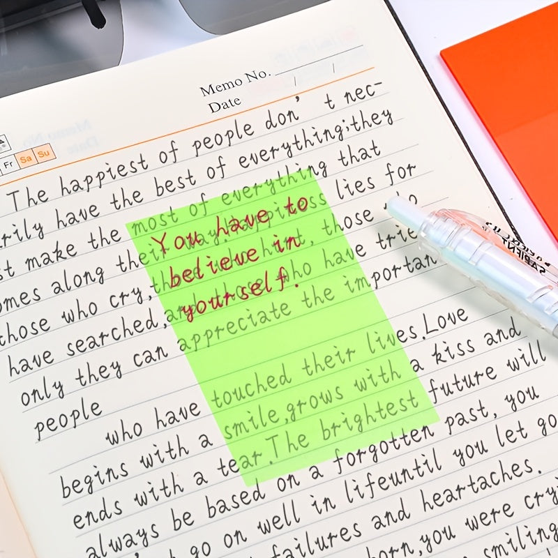 150Pcs Morandi Round Transparent Sticky Notes Waterproof Bookmarks Stickers
