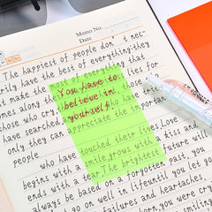 150Pcs Morandi Round Transparent Sticky Notes Waterproof Bookmarks Stickers