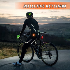 8pcs Reflective Key Chain High Visibility Backpack Zipper Pendants