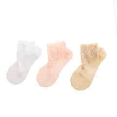 Floral Lace Mesh Socks Women's Stockings