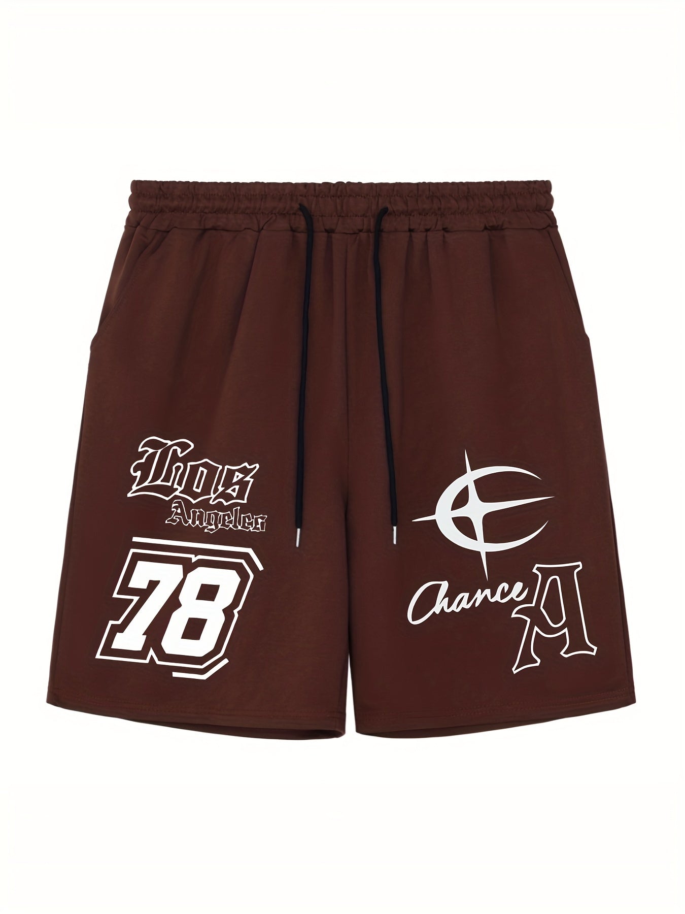 LA 198 Comfy Shorts Men's Casual Stretch Elastic Waist Drawstring Shorts