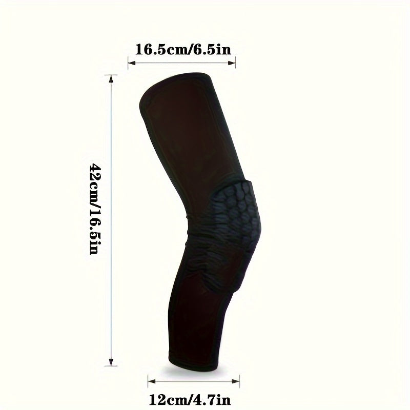 2pcs Honeycomb Knee Pads High Elastic Leg Guards