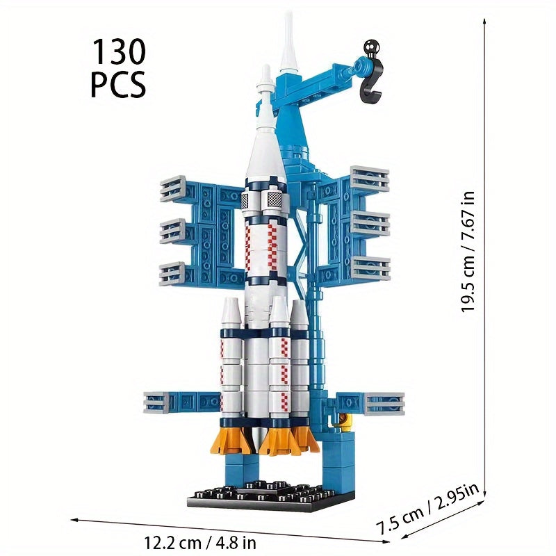 130pcs Aerospace Rocket Building Blocks Spaceship Educational Toys
