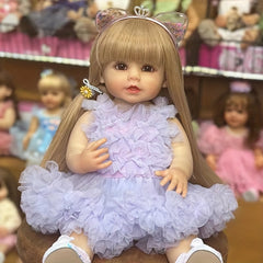 22in Reborn Dolls Full Vinyl Soft Touch Newborn Size Accompany Toy