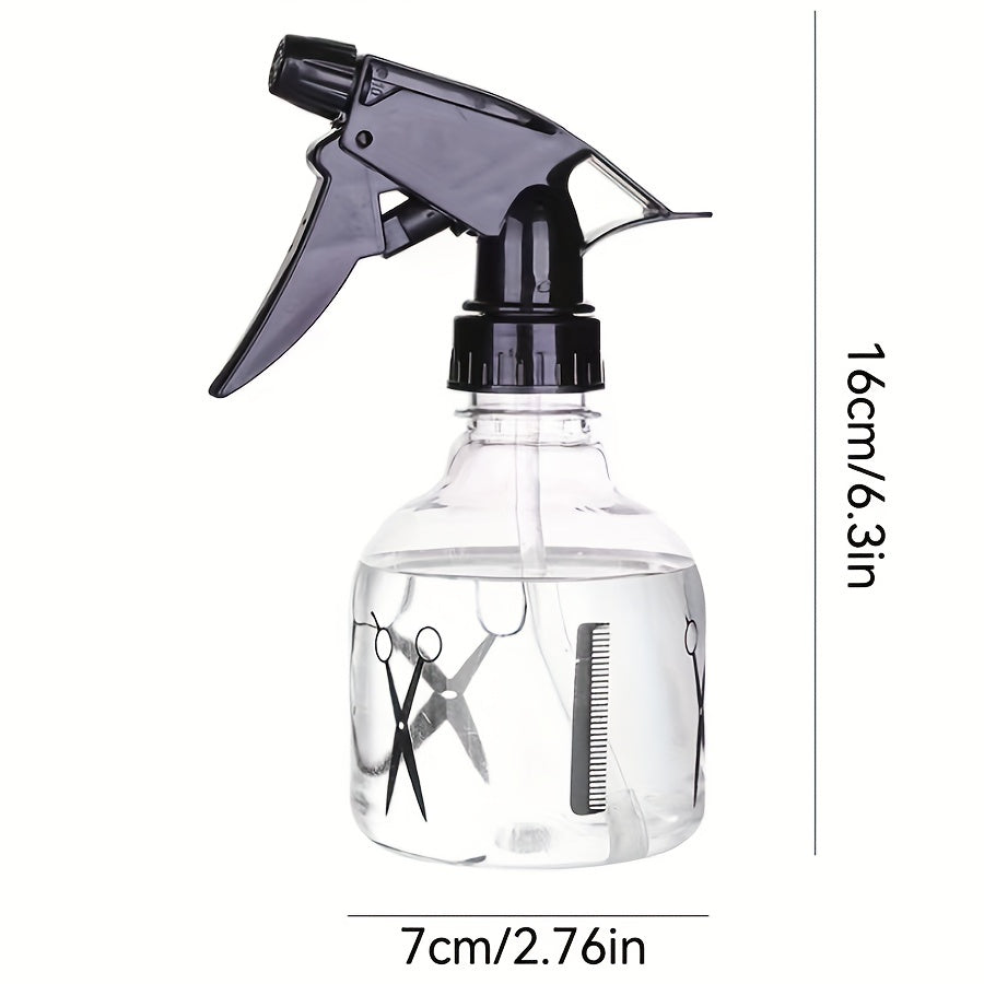 Hairdressing Spray Scissors Plastic Transparent Spray Bottle 250ml
