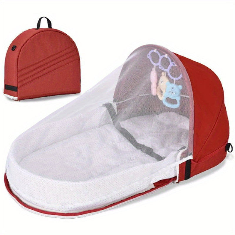 Portable Crib Travel Anti-mosquito Bed Backpack with Net