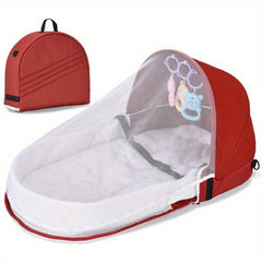 Portable Crib Travel Anti-mosquito Bed Backpack with Net