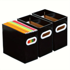 3pcs Durable Files Storage Box for Document
