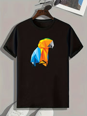 Parrot Pattern Print Men's Sports T-shirt - Fitness Clothing
