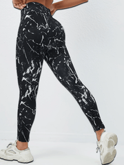 High Waist Printed Fitness Sports Pants Butt Lifting Yoga Leggings