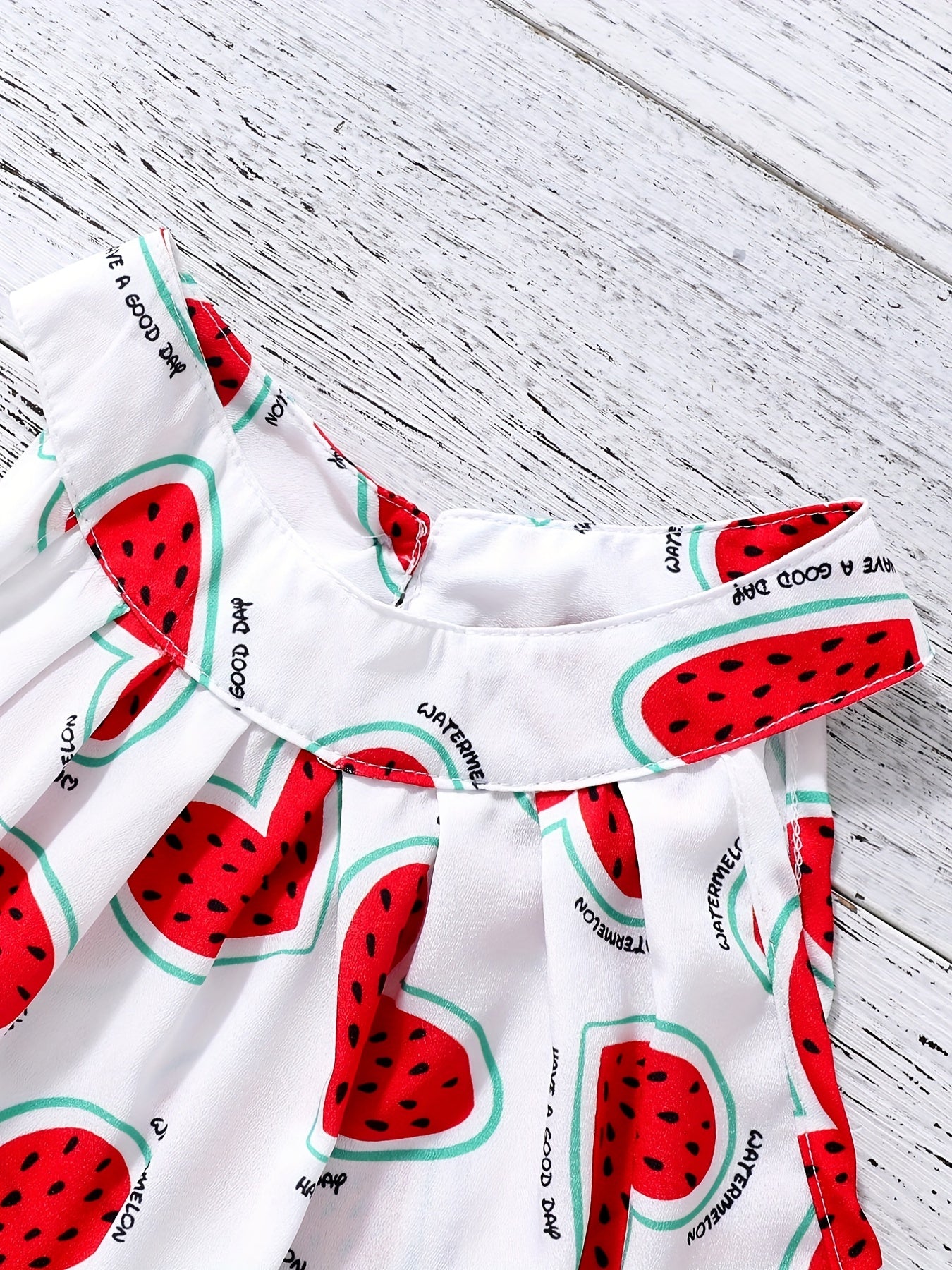 2pcs Toddler Girls Heart Halter Top & Shorts Set Summer Clothes