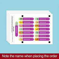 Custom Floral Name Labels - 480pcs
