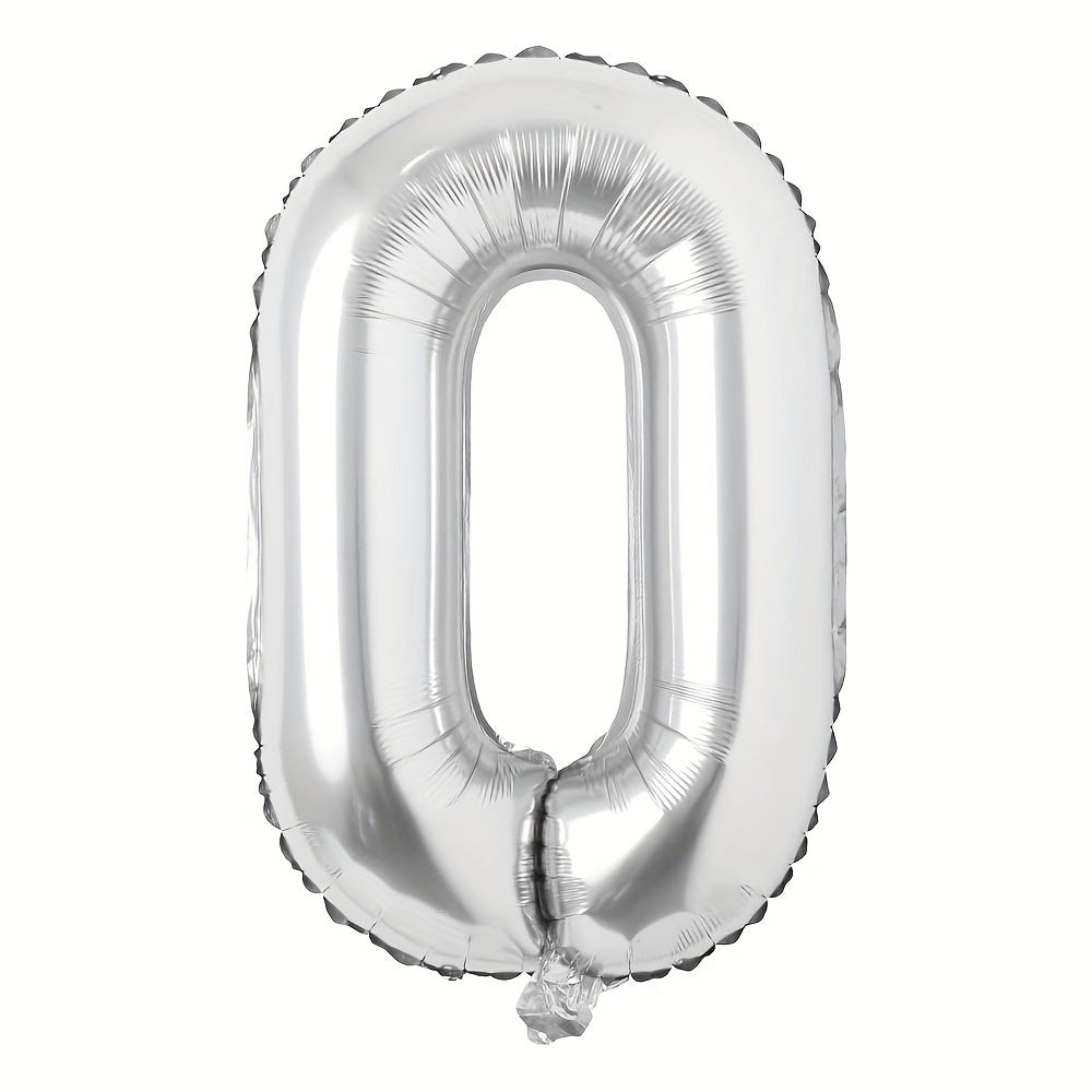 1pc 81 28 Cm Silvery Letter Balloons Foil Mylar Party Decor