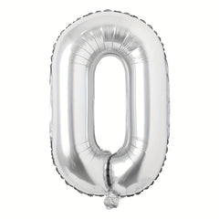 1pc 81 28 Cm Silvery Letter Balloons Foil Mylar Party Decor