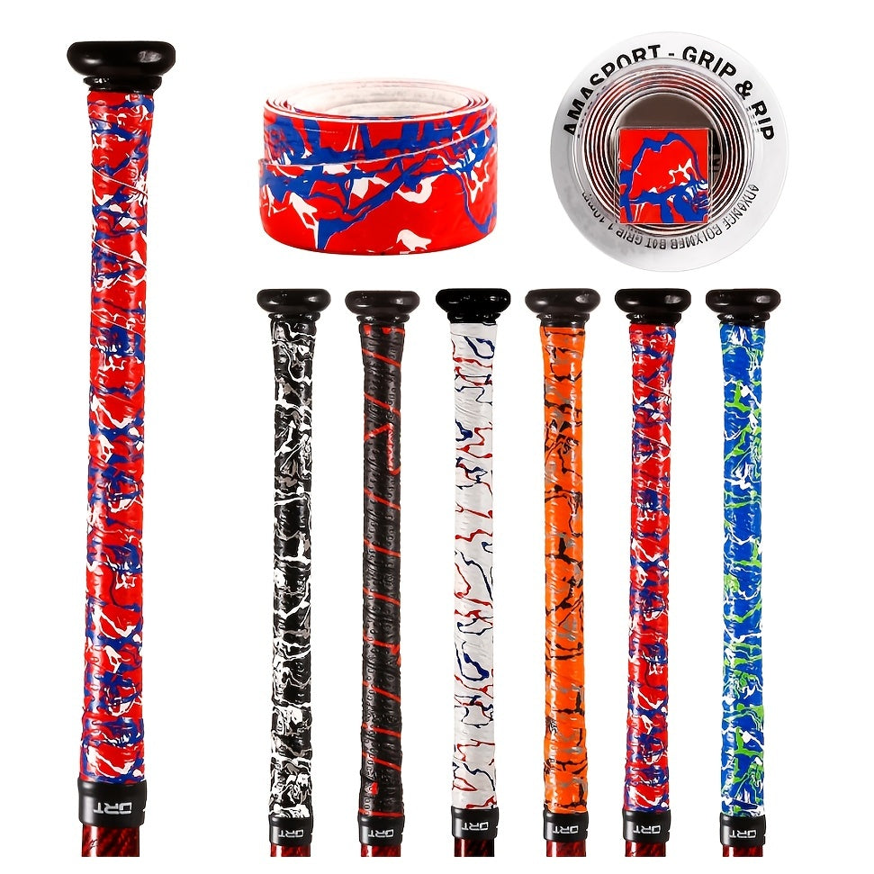 Baseball Bat Grip Tape Anti Slip Camouflage Stripes Softball Hockey Sticks