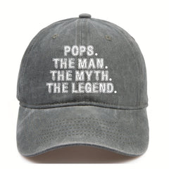 POPS Letter Printed Baseball Cap For Men And Women