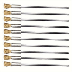 5pcs 3.94in Extended Steel Copper Wire Brush Pen Rust Paint Removal