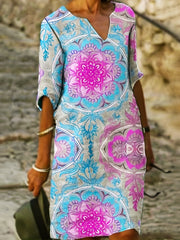 Boho Half Sleeve Dress Summer Women's Clothing