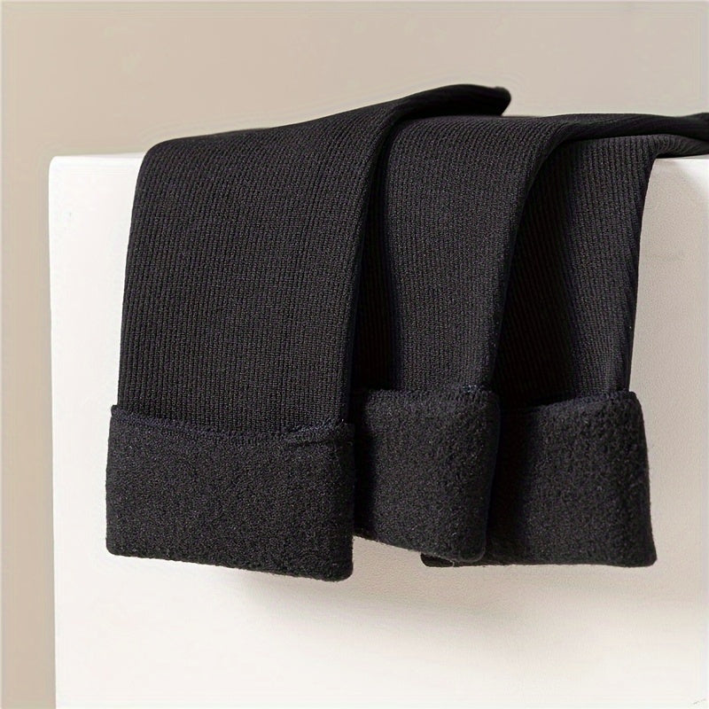 Plush Lined Socks for Warmth & Comfort - Women's Mid Tube Stockings