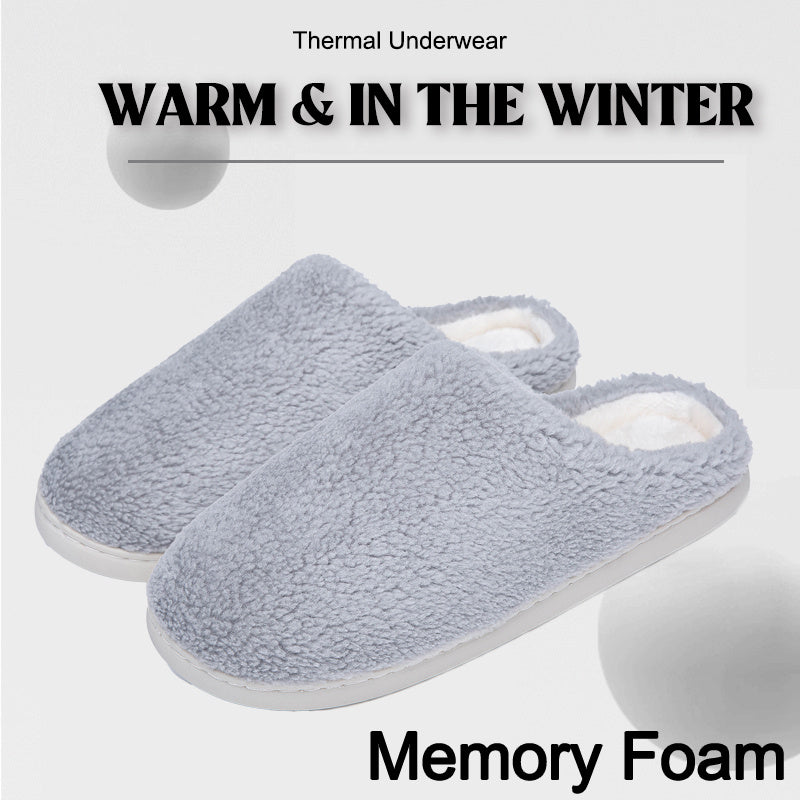 Men's Memory Foam Warm Fleece Comfortable House Slippers Winter
