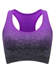 4pcs Racerback Sports Bra Round Neck Running Yoga Top