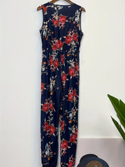 Leopard Print V neck Jumpsuit Women's Clothing