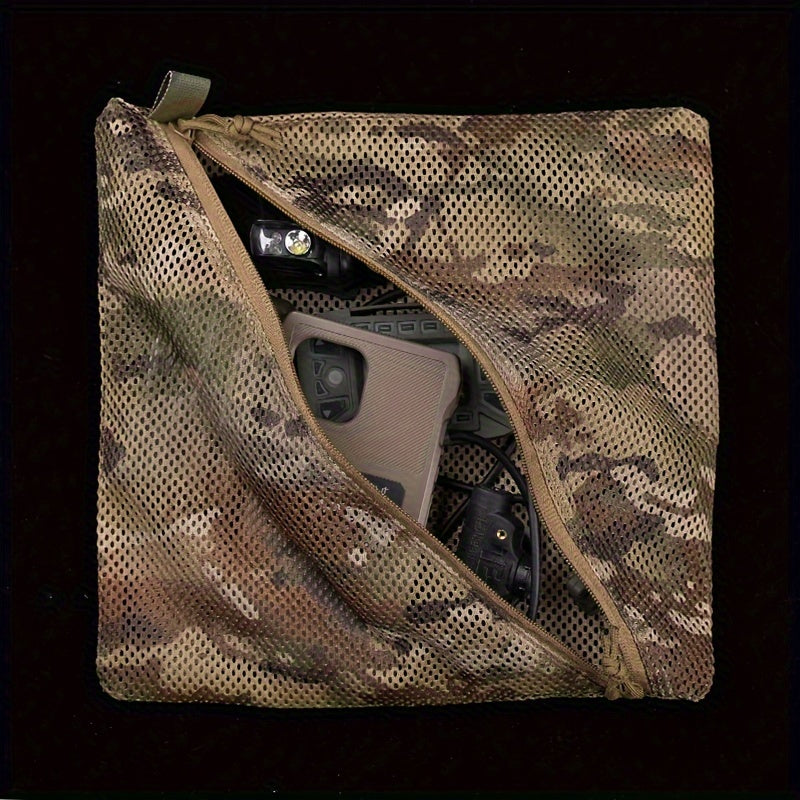 Camouflage Mesh Storage Bag 30 48X30 for Outdoor Camping Travel