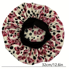 Colorful Print Satin Bonnet Elastic Hair Bonnet