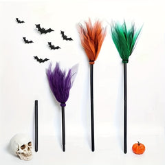 Halloween Broom Detachable Props Ghost Party Decoration Supplies