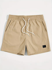 Men's Drawstring Shorts Summer Beach Resort Casual Waist Shorts