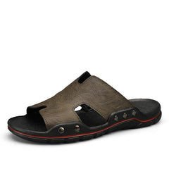 Men's Non Slip Open Toe Slippers Indoor Outdoor Beach Shoes