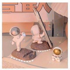 Astronaut Phone Holder Space Themed Creative Gift Desktop Decoration Handicraft