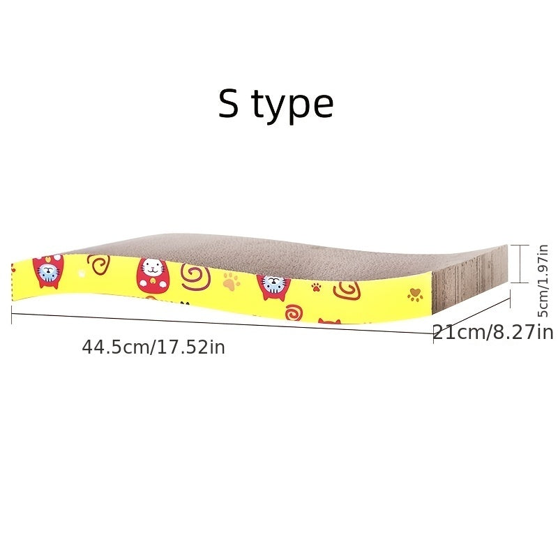 Cat Scratching Board Pad Anti Slip Corrugate Paper for Pet Kitten Claw Grinding