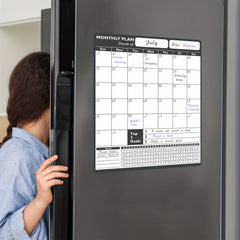 Monthly Magnetic Dry Erase Calendar for Fridge 33x43cm