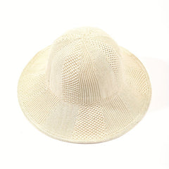 Wide Brim Bucket Hat Casual Crochet Breathable Sunscreen Fisherman Cap