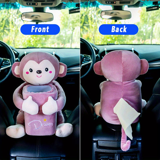Car Tissue Box Trash Bin and Storage Box