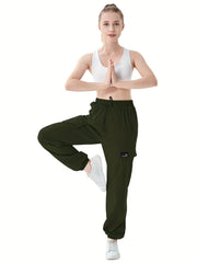 Nickie Girls' Waterproof Cargo Pants Dry Fit Jogger Trousers