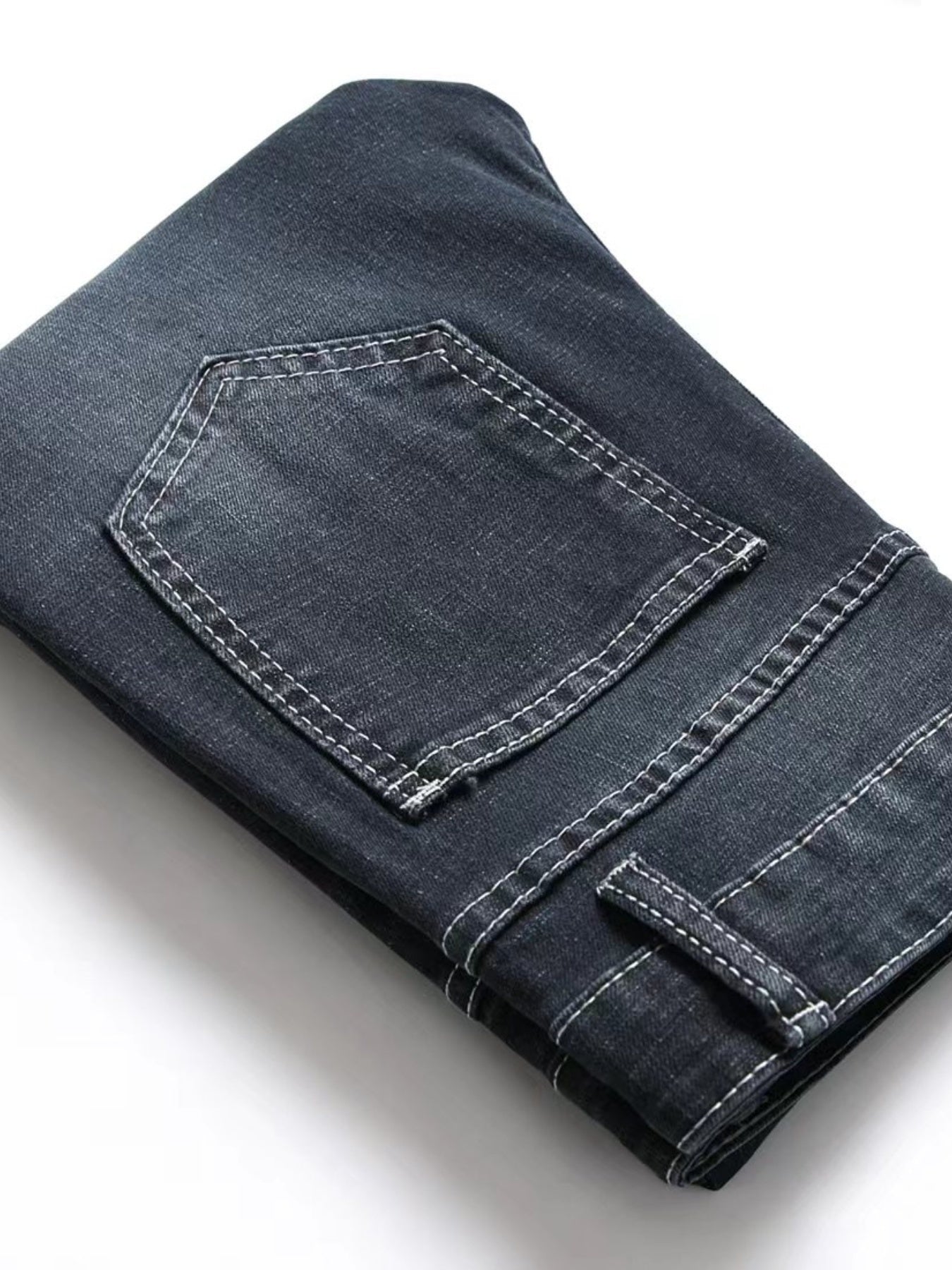 Boys Ripped Distressed Stretch Jeans Skinny Slim Fit Washed Denim Pants