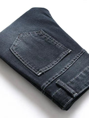 Boys Ripped Distressed Stretch Jeans Skinny Slim Fit Washed Denim Pants