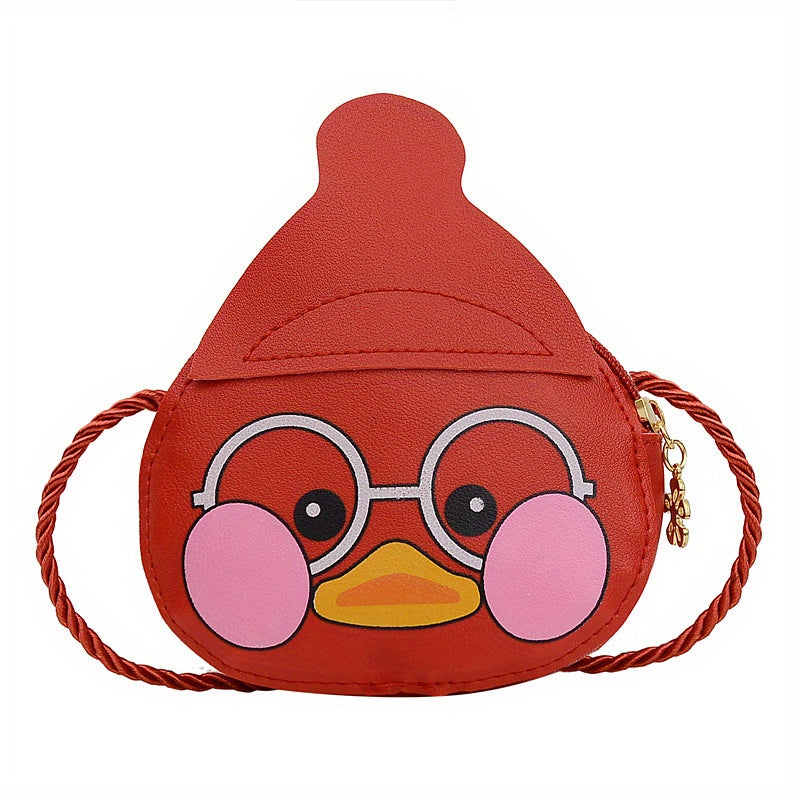 Kids Cartoon Duck Shoulder Bag Crossbody Bag with Coin Purse